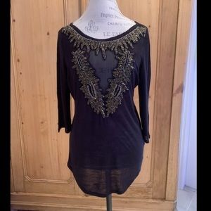Ecote embellished beaded top